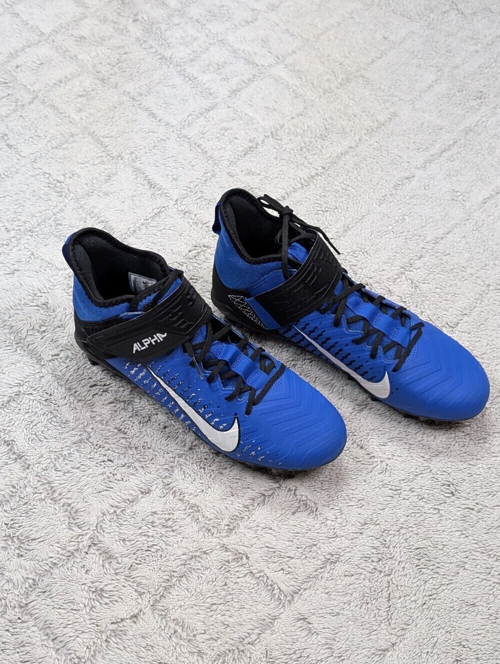 Nike Alpha Menace Pro 2 Blue Game Royal Football Cleats Mens 9 AQ3209-402 NEW